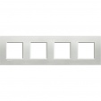 Bticino LivingLight Frame Silver 4- gang