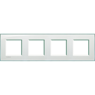 Bticino LivingLight Frame Aquamarine 4- gang