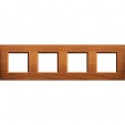 Bticino LivingLight Frame Cherrywood 4- gang