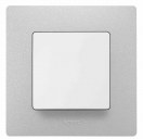 Plate Niloe - 1 gang - aluminium