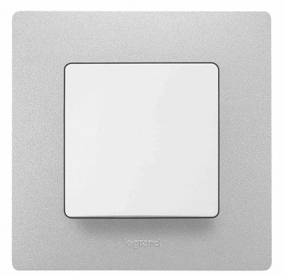 Plate Niloe - 1 gang - aluminium