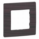 Plate Niloe - 1 gang - dark wood