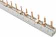 MCB busbar 10mm2, 3 phase, pin type, 1m, 57 modules
