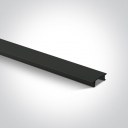 1-light Plastic Cover For Square Black (Plastic) (L2000xW19xH6)