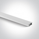1-light Plastic Cover For Square White (Plastic) (L2000xW19xH6)