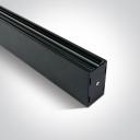 1-light Profile For Square Track Black (Aluminium) (L2100xW45xH80)