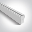 1-light Profile For Square Track White (Aluminium) (L2100xW45xH80)