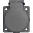 Rozete sadalēm IP54 2P+E pelēka (38x38)