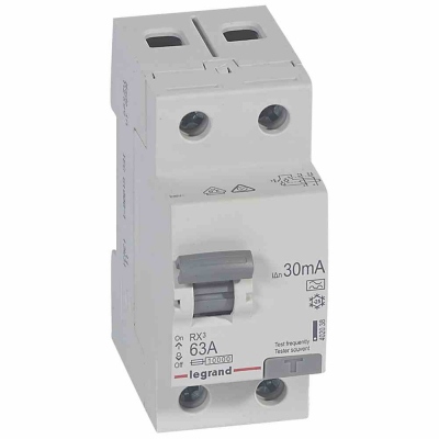RCD RX? - 2P - 230 V~ - 63 A - 30 mA - A type