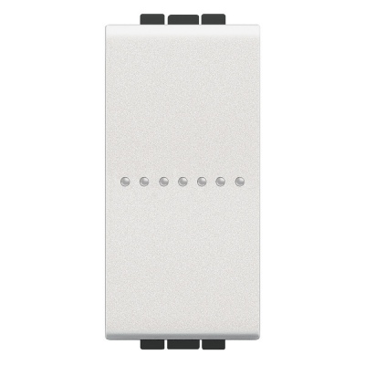 Bticino Living Light белый Axial Выключатель 1 модуль на шурупах