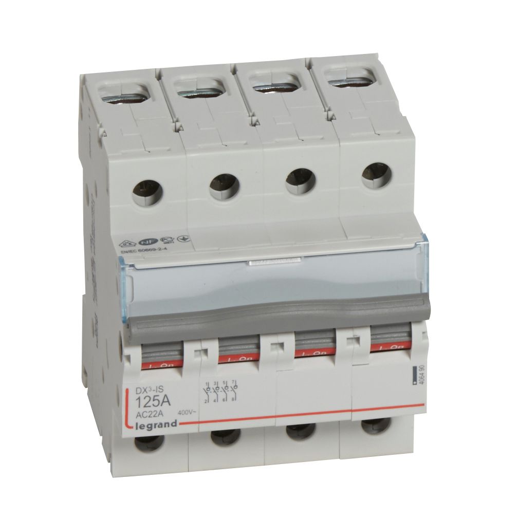Isolating switch - 4P - 400 V~ - 125 A