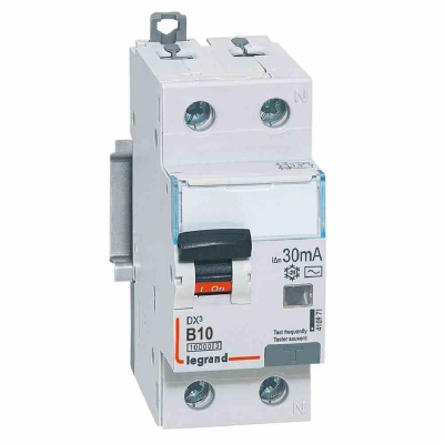 RX3 (DX3) Fl-slēdzis 1P+ND  B10 10kA  AC 30mA  AC Type