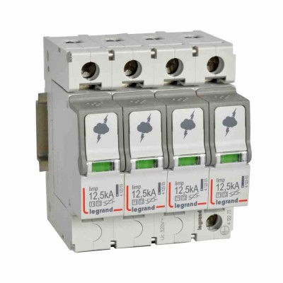 SPD - protection of main distribution board - T1+T2 - limp 12.5 kA/pole - 4P