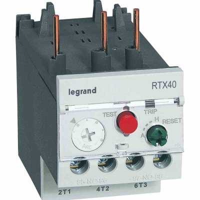Thermal overload relay RTX? 40 - 4 to 6 A - for CTX? 22 and 40 - non diff.