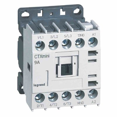 3-pole mini contactors CTX? - 9 A (AC3) - 230 V~ - 1 NO - screw terminals