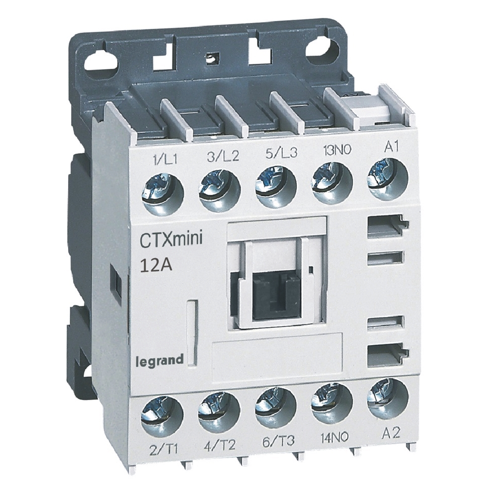 3-pole mini contactors CTX? - 12 A (AC3) - 230 V~ - 1 NO - screw terminals