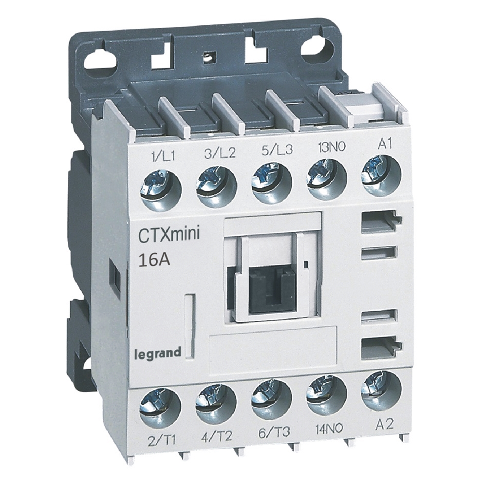 3-pole mini contactors CTX? - 16 A (AC3) - 230 V~ - 1 NO - screw terminals