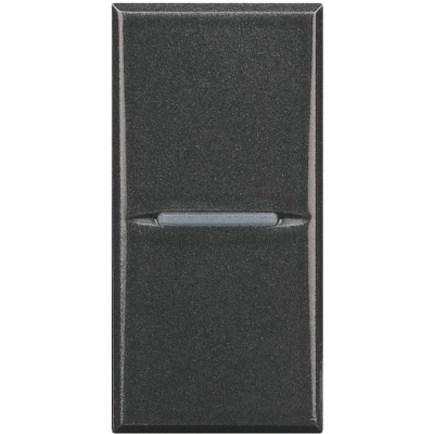 Bticino Axolute antracīta Tasterslēdzis (NO) 1 modulis