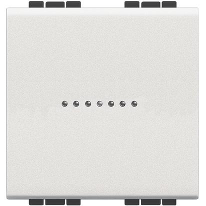 Bticino Living Light white Axial Switch 2 modules