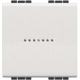Bticino Living Light white Axial Switch 2 modules