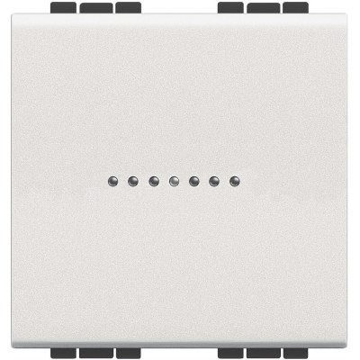 Bticino Living Light white Axial Two-way Switch 2 modules