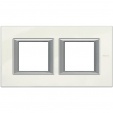 Axolute RECTANGULAR white Limoges Frame 2 vietigs