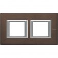 Axolute Рамка RECTANGULAR brushed bronze 2 местная
