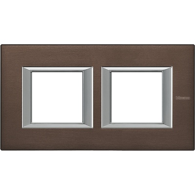 Axolute Рамка RECTANGULAR brushed bronze 2 местная