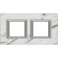 Axolute RECTANGULAR Carrar marble Frame 2 vietigs