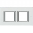 Bticino Axolute  RECTANGULAR kristall glass Rāmis 2 vietigs