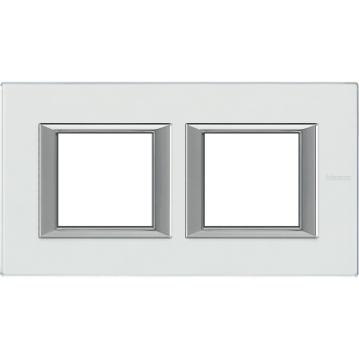 Axolute Рамка RECTANGULAR kristall glass 2 местная