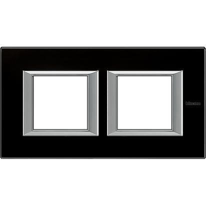 Axolute RECTANGULAR black glass Frame 2 vietigs