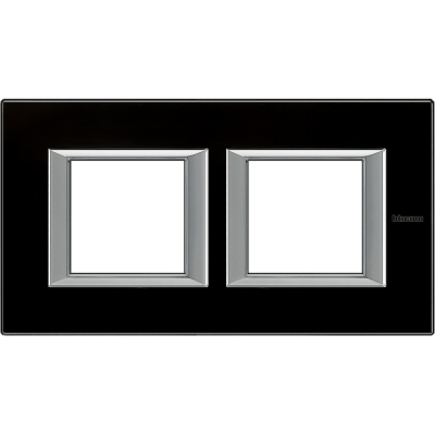 Axolute RECTANGULAR black glass Frame 2 vietigs