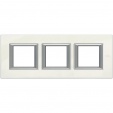 Axolute RECTANGULAR white Limoges Frame 3 vietigs