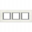 Axolute RECTANGULAR white Limoges Frame 3 vietigs
