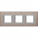 Axolute RECTANGULAR brushed titanium Frame 3 vietigs