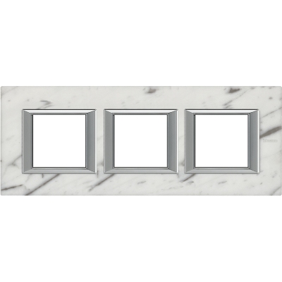 Axolute RECTANGULAR Carrar marble Frame 3 vietigs