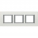 Axolute RECTANGULAR silver mat Frame 3 vietigs