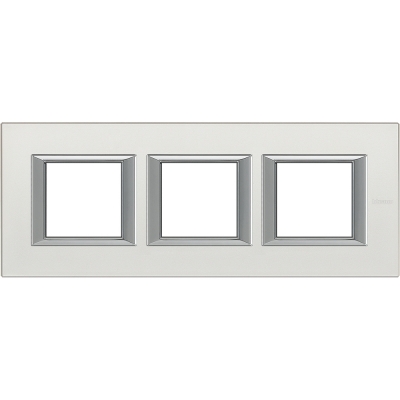 Axolute RECTANGULAR silver mat Frame 3 vietigs