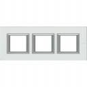 Axolute RECTANGULAR kristall glass Frame 3 vietigs