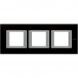 Bticino Axolute  RECTANGULAR black glass Rāmis 3 vietigs