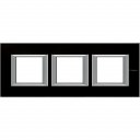 Axolute RECTANGULAR black glass Frame 3 vietigs
