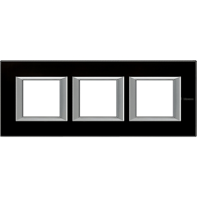 Axolute RECTANGULAR black glass Frame 3 vietigs