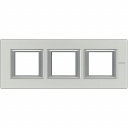 Axolute RECTANGULAR brushed aluminuminium Frame 3 vietigs