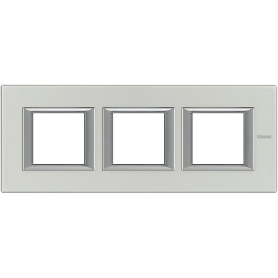 Axolute RECTANGULAR brushed aluminuminium Frame 3 vietigs