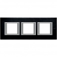 Bticino Axolute  RECTANGULAR brushed anthracite Rāmis 3 vietigs