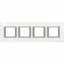 Bticino Axolute  RECTANGULAR balts Rāmis 4 vietigs