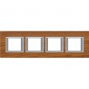 Bticino Axolute  RECTANGULAR teak Rāmis 4 vietigs