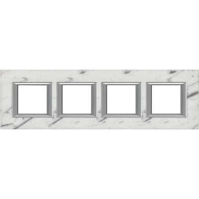 Bticino Axolute  RECTANGULAR Carrar marble Rāmis 4 vietigs