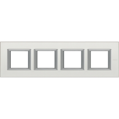 Axolute RECTANGULAR silver mat Frame 4 vietigs